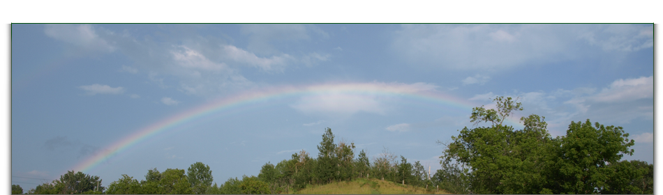 Rainbow in the sky