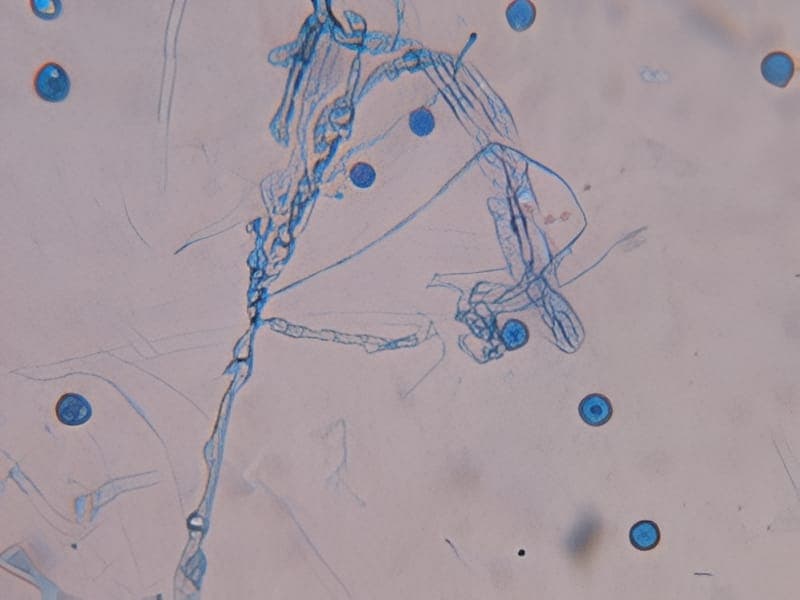Scopulariopsis sp. mould sample identified in the laboratory